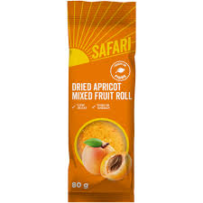 Safari Dried Apricot Mixed Fruit Roll 80g