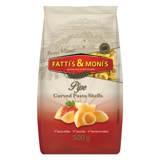 Fatti's & Moni's Curved Shells 500g